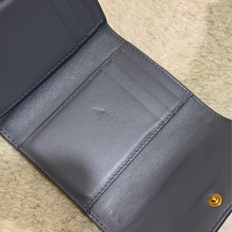 Bottega Veneta | trifold wallet BV灰藍色三折皮夾-4