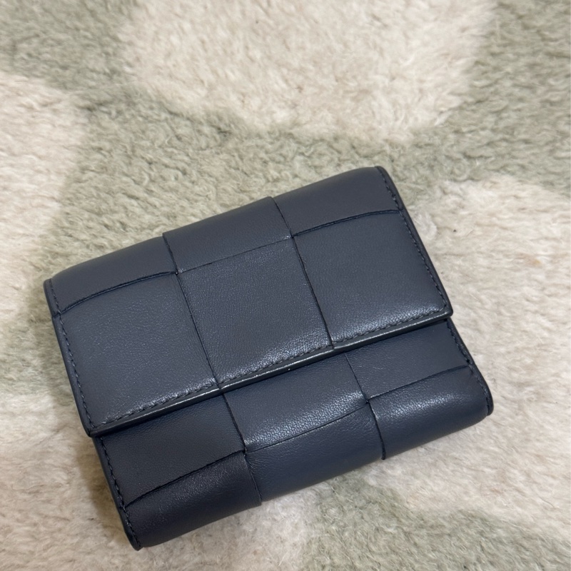 Bottega Veneta | trifold wallet BV灰藍色三折皮夾-5