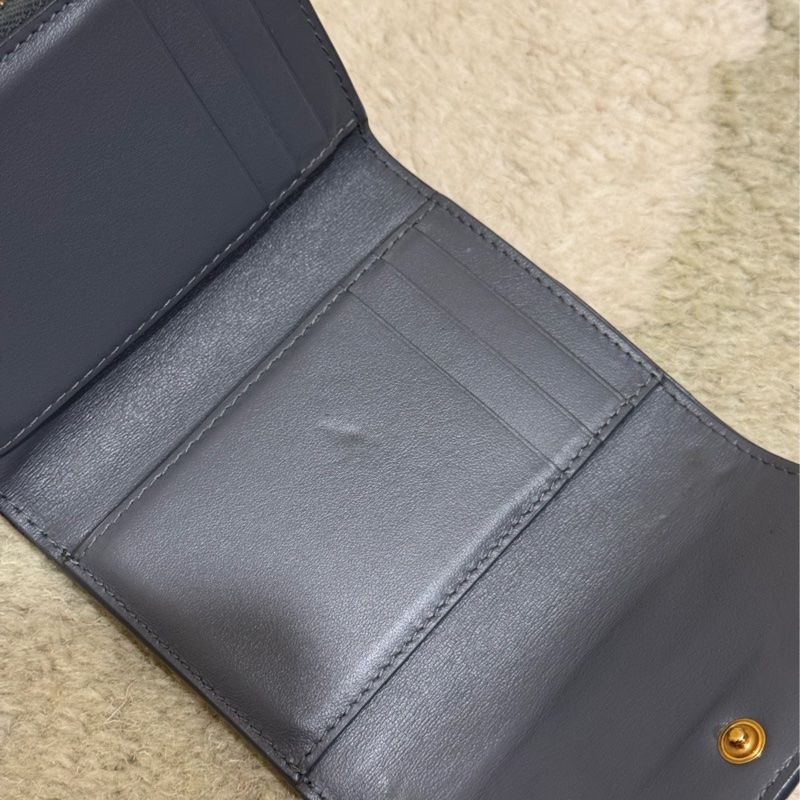 Bottega Veneta | trifold wallet BV灰藍色三折皮夾-8