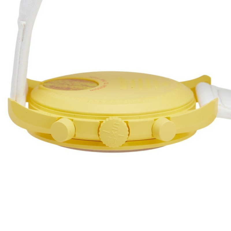 OMEGA x Swatch MoonSwatch Mission to the Sun 腕錶 SO33J100 石英 黃色錶盤 陶瓷 尼龍 男士-4