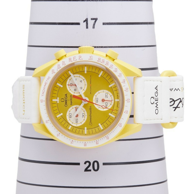 OMEGA x Swatch MoonSwatch Mission to the Sun 腕錶 SO33J100 石英 黃色錶盤 陶瓷 尼龍 男士-6