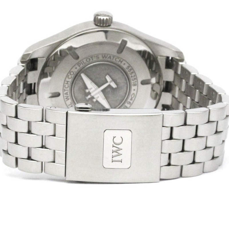 IWC 萬國飛行員腕錶自動不鏽鋼男士運動腕錶 IW327011-4