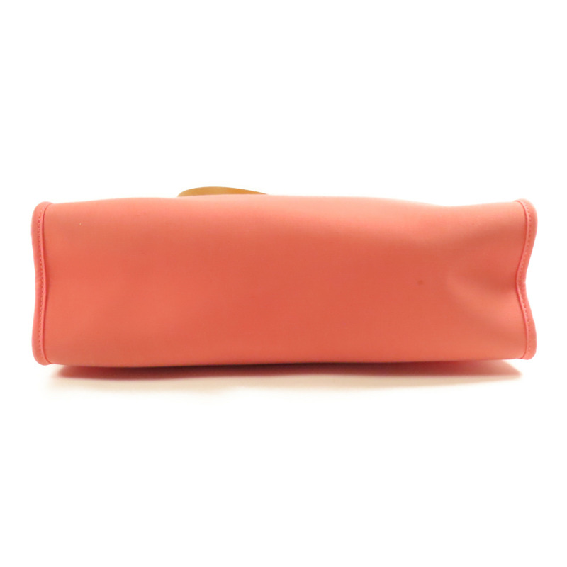 HERMES 帆布Herbag PM銀扣手挽肩背兩用袋Rose Azalee-3