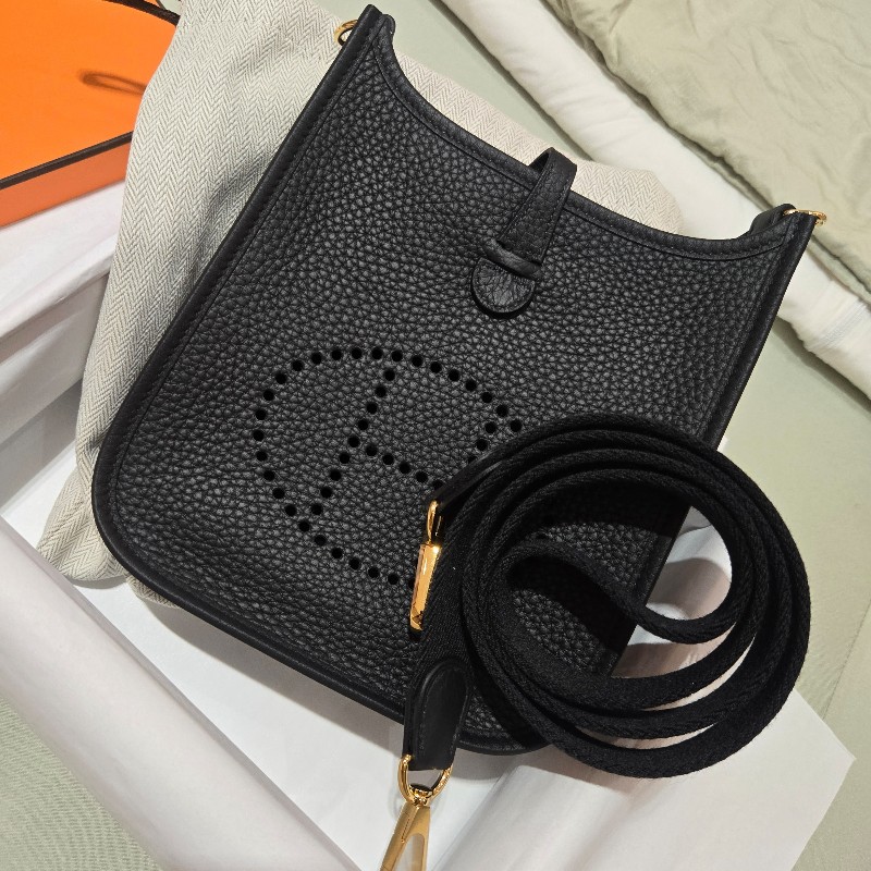 HERMÈS mini Evelyne 黑金-0