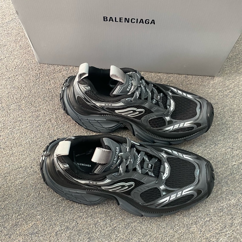 Balenciaga 6XL 男款運動鞋 黑灰色-0