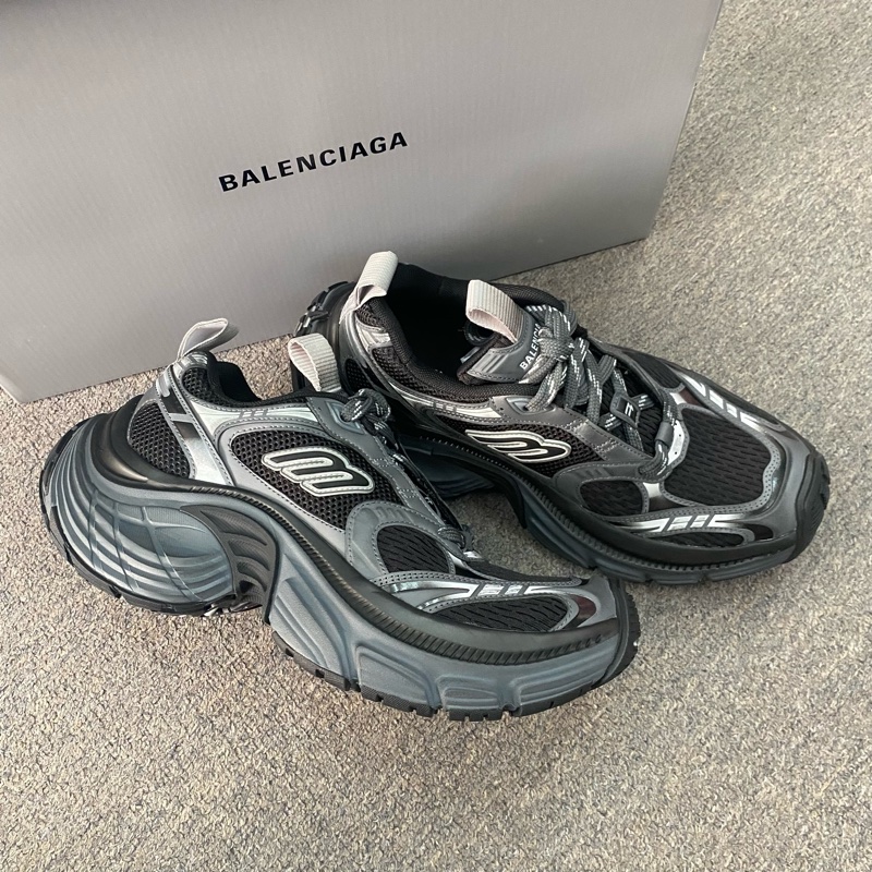 Balenciaga 6XL 男款運動鞋 黑灰色-2