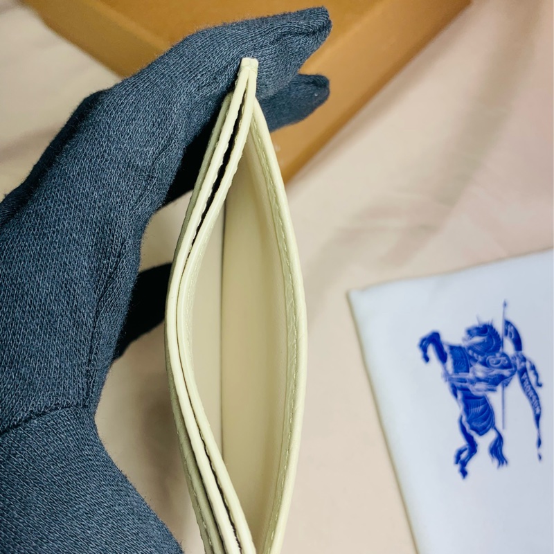 🎁全新盒裝 Burberry 巴寶莉2024新款 戰馬馬鞍奶灰名片夾 卡夾-6