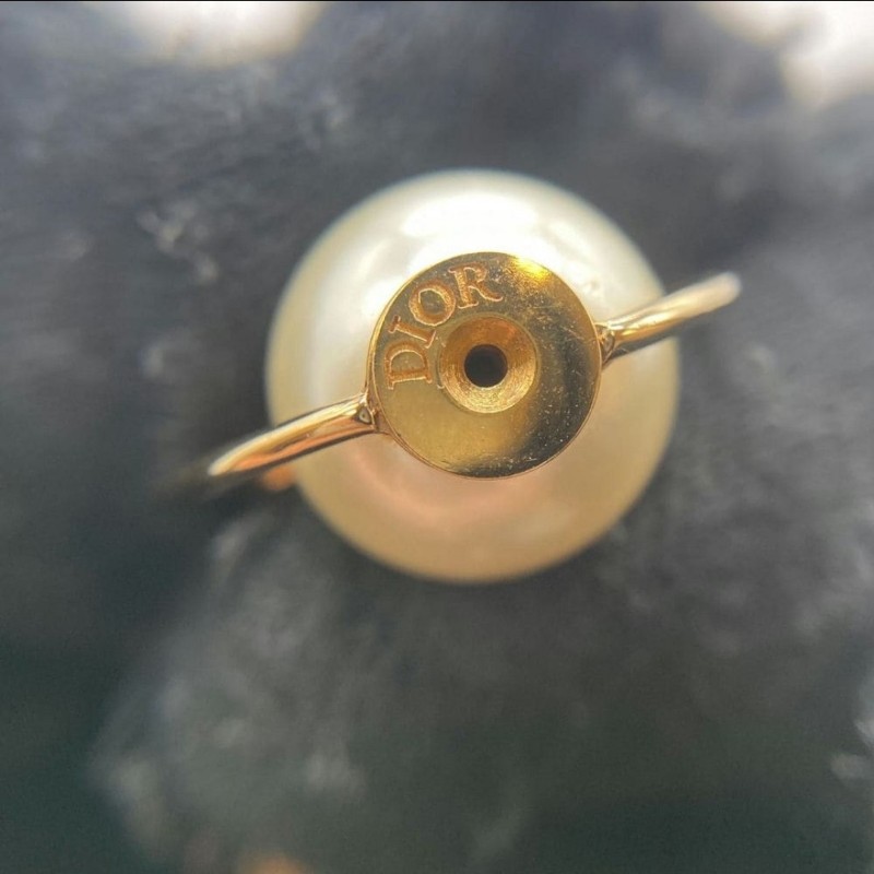 Dior 垂墜 珍珠 耳環 耳針-6