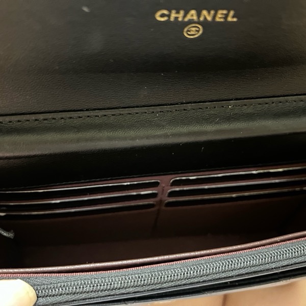 Chanel 羊皮WOC 黑金 24年 95新-5
