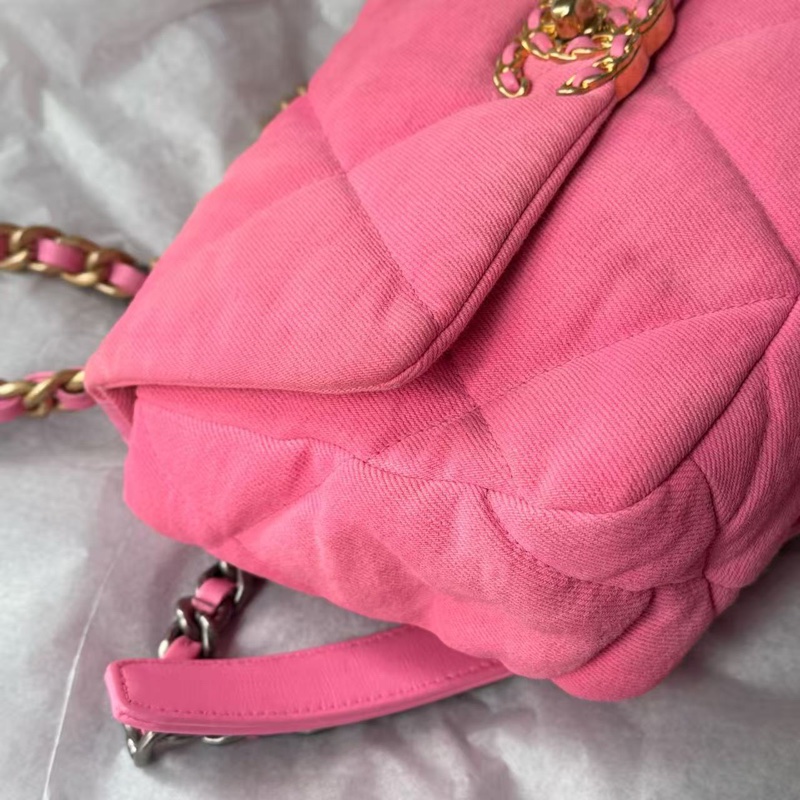 99新全配❤️ #香奈兒 #粉色 #牛仔 #19bag #小號-6