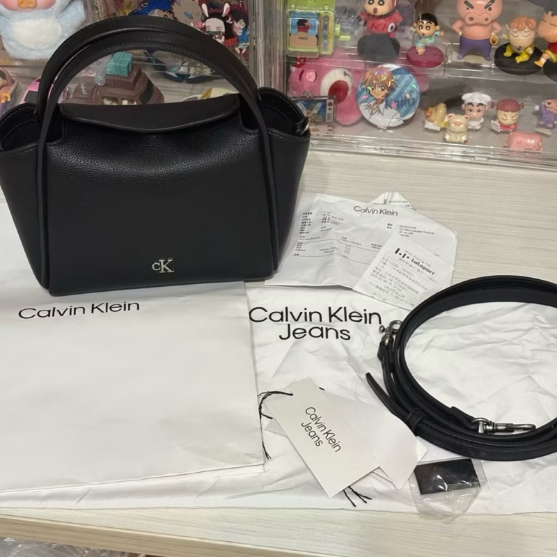 CK Calvin Klein Jeans TMALL TINA BAG 黑色手提包 單肩包 斜背包-1