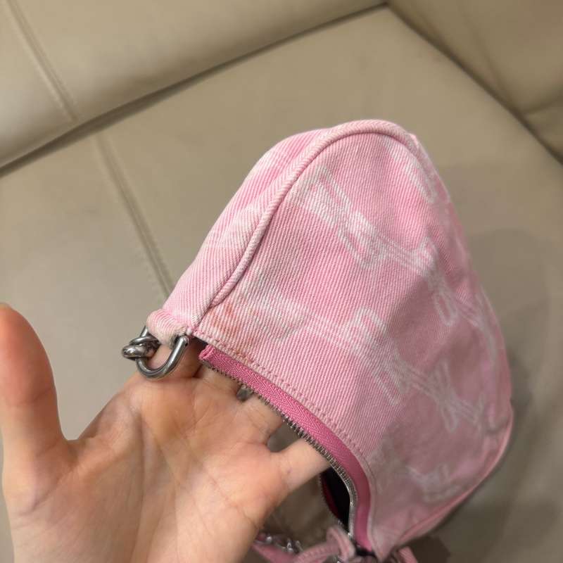 🈶️購證❤️ #balenciaga #巴黎世家 粉色 #牛仔 #機車包 #月亮包-19