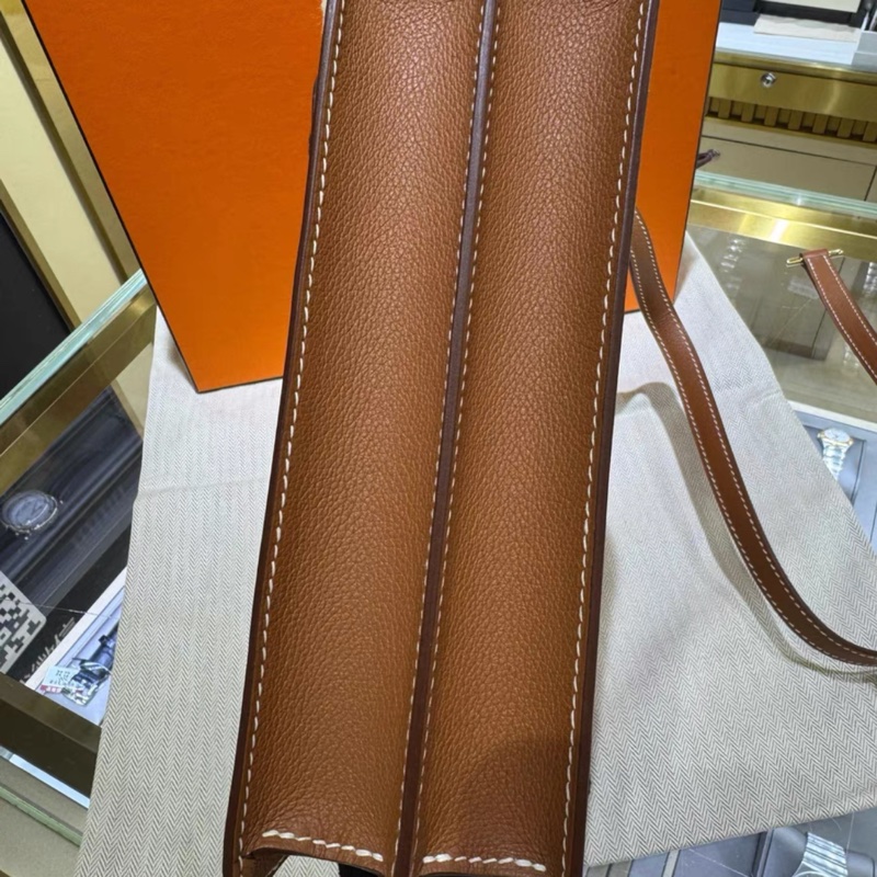 爱马仕 Roulis 23 猪鼻子 金棕 金扣 Y刻 2021年票（25093029）-5