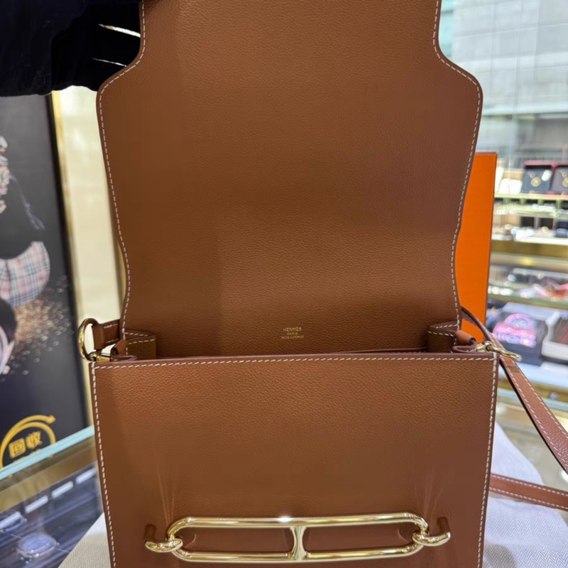 爱马仕 Roulis 23 猪鼻子 金棕 金扣 Y刻 2021年票（25093029）-8