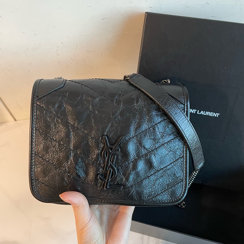 全配❤️ ysl #黑銀 #niki #chain #woc-1