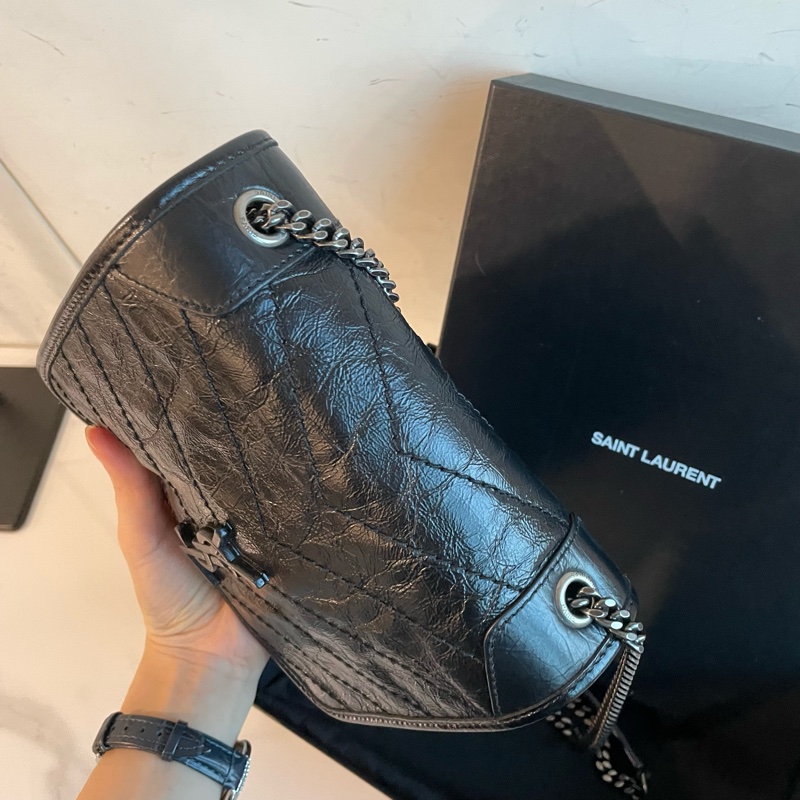 全配❤️ ysl #黑銀 #niki #chain #woc-3