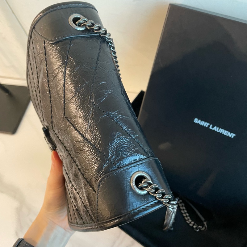 全配❤️ ysl #黑銀 #niki #chain #woc-7