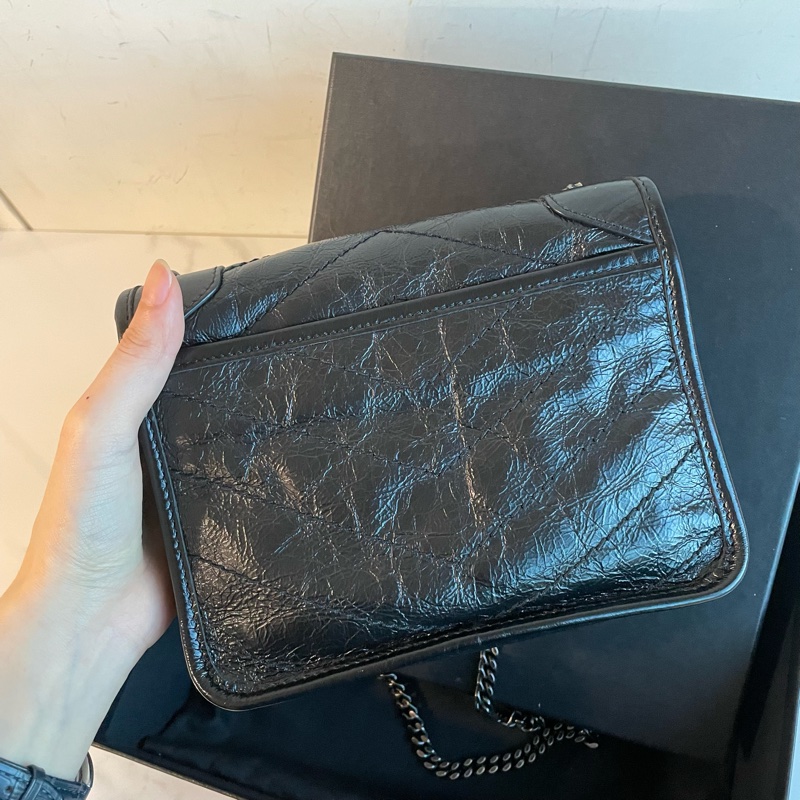 全配❤️ ysl #黑銀 #niki #chain #woc-8