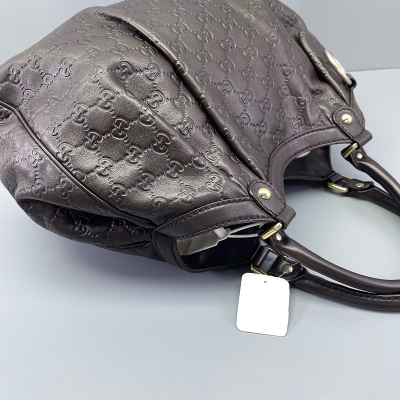 Gucci古馳 南瓜包棕色老花 手提包 肩背包-5