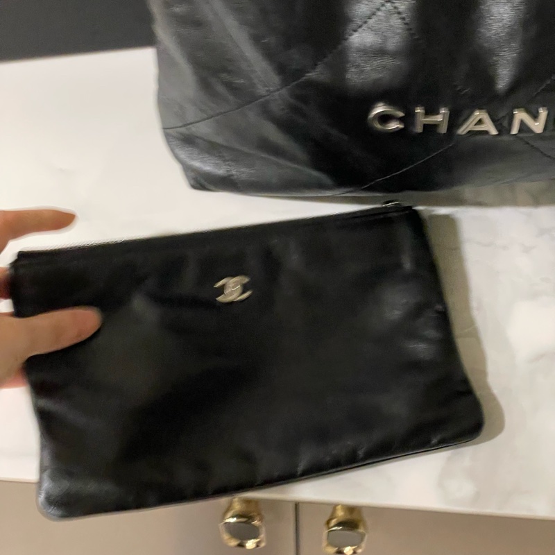 全配❤️ 香奈兒 #黑色 #銀字 #22bag #小號-6