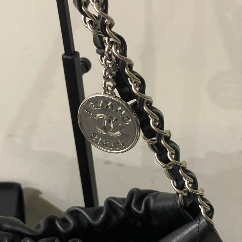 全配❤️ 香奈兒 #黑色 #銀字 #22bag #小號-9