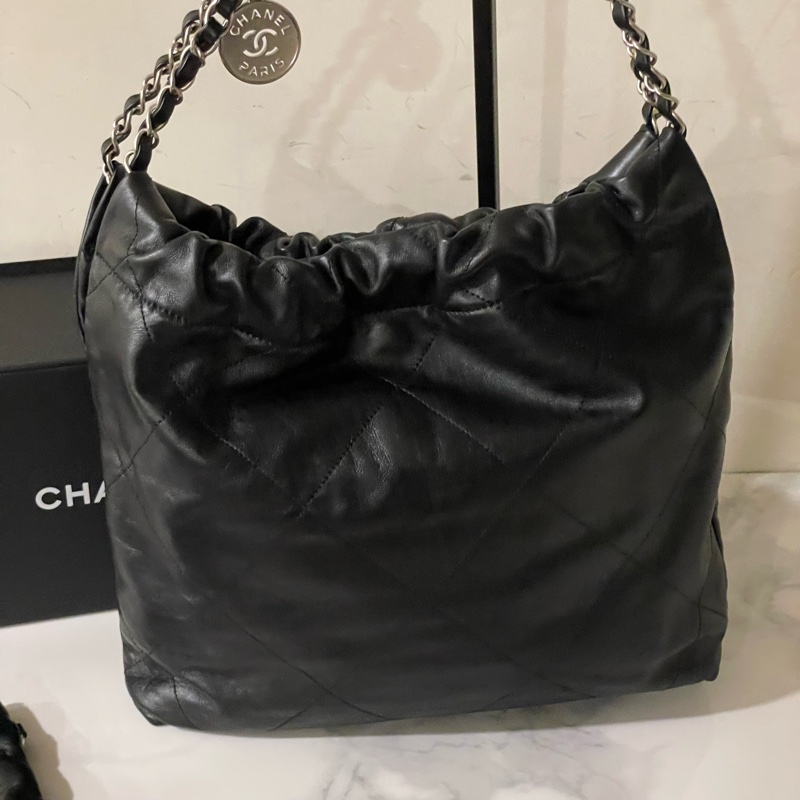 全配❤️ 香奈兒 #黑色 #銀字 #22bag #小號-14