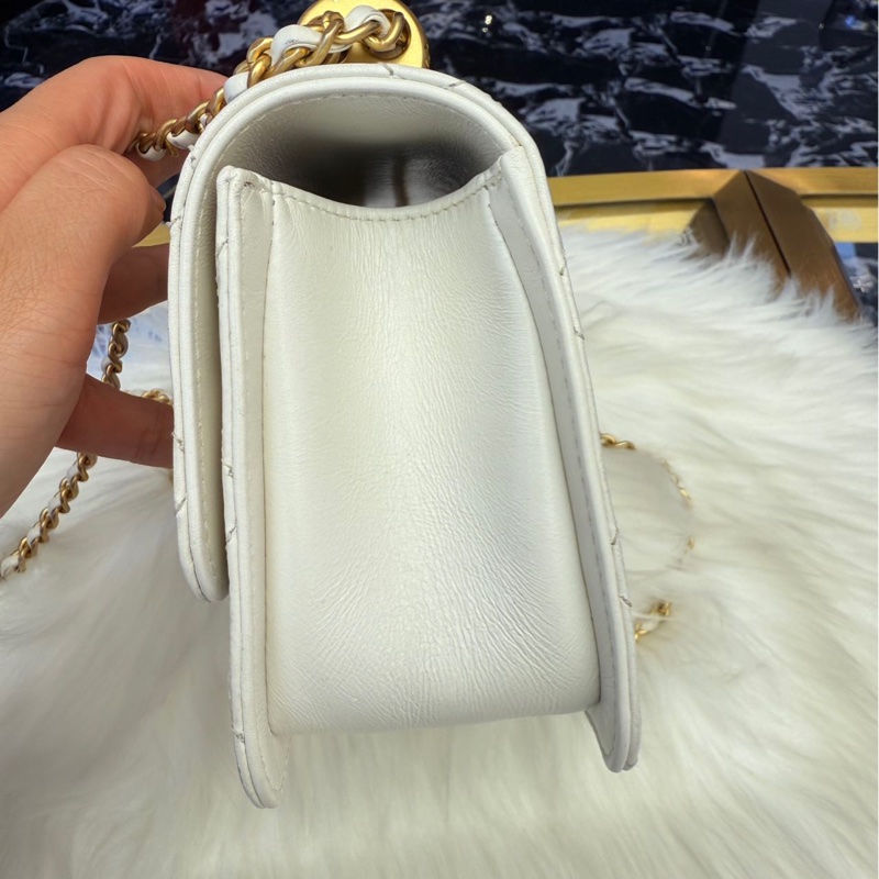 全配❤️ 香奈兒 #白金 #雙金珠 #雙金球 #cf22-6