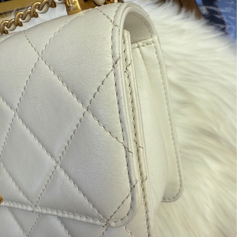 全配❤️ 香奈兒 #白金 #雙金珠 #雙金球 #cf22-10