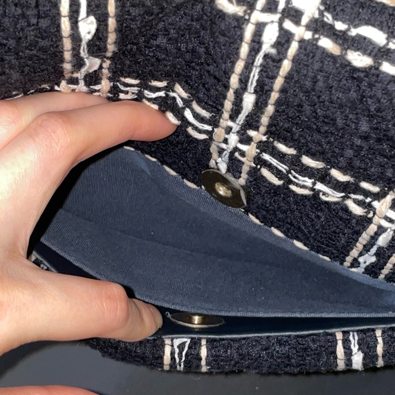 閒置全配芯片款🌟#chanel #黑金 #毛呢 #19bag #小號-10