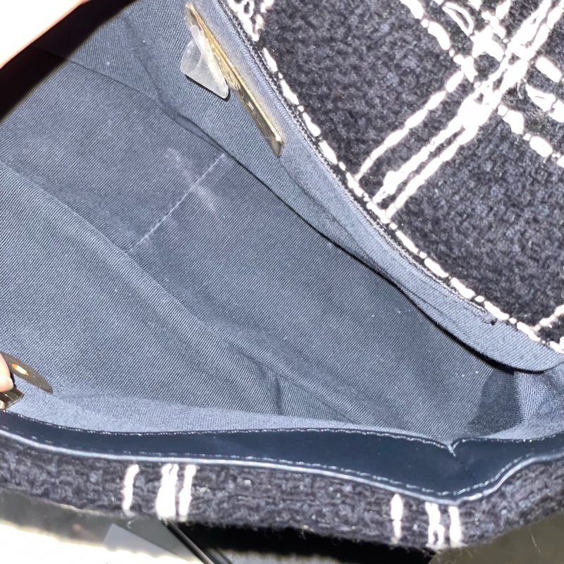 閒置全配芯片款🌟#chanel #黑金 #毛呢 #19bag #小號-13