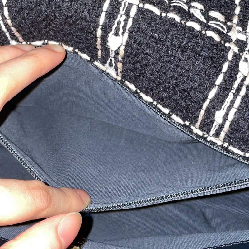 閒置全配芯片款🌟#chanel #黑金 #毛呢 #19bag #小號-15