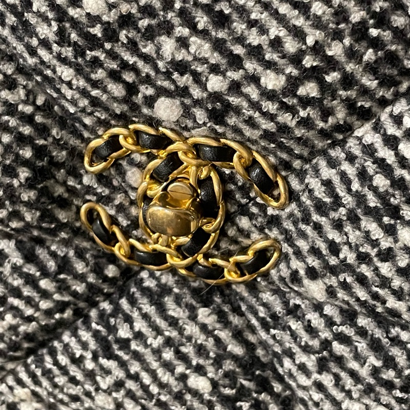 閒置全配芯片款🌟#chanel #粗花 #毛呢 #19bag #小號-1