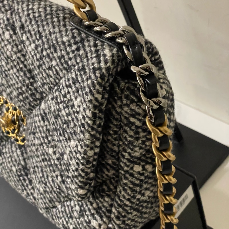閒置全配芯片款🌟#chanel #粗花 #毛呢 #19bag #小號-2
