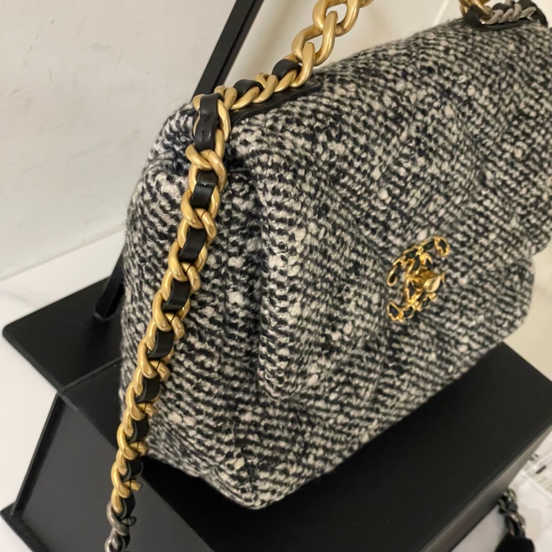 閒置全配芯片款🌟#chanel #粗花 #毛呢 #19bag #小號-3