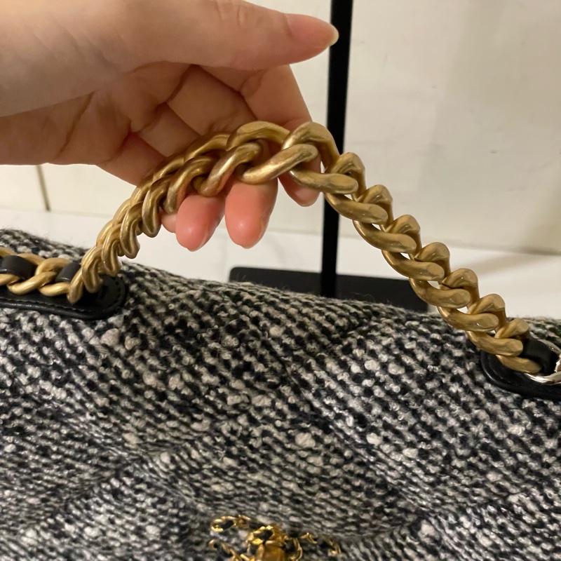 閒置全配芯片款🌟#chanel #粗花 #毛呢 #19bag #小號-4