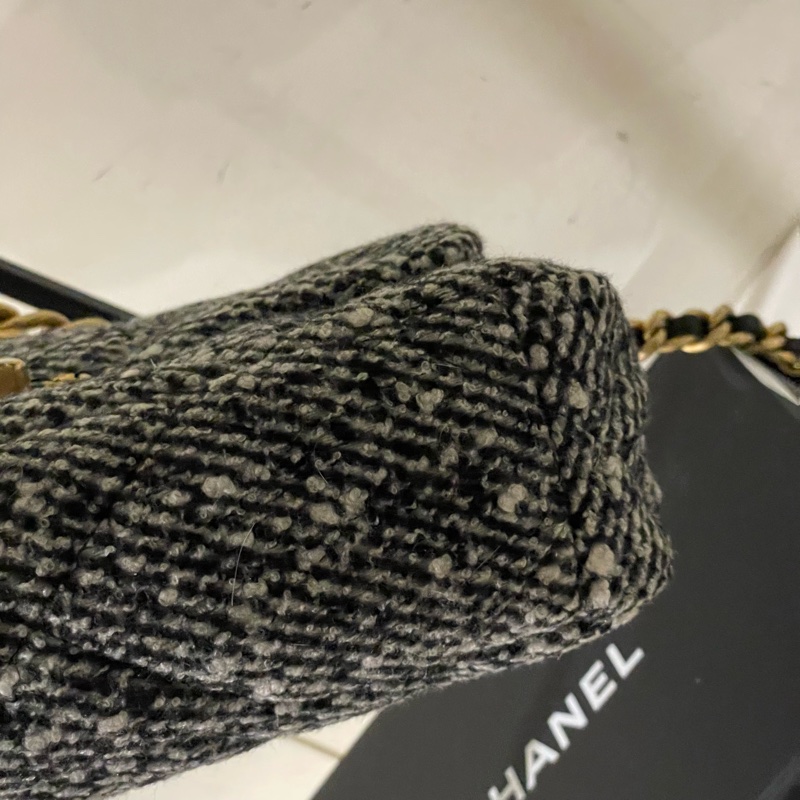閒置全配芯片款🌟#chanel #粗花 #毛呢 #19bag #小號-8