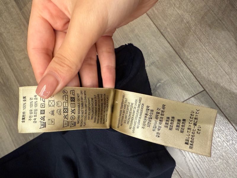 跳樓大拍賣✨BURBERRY男款金色戰馬小標黑藍色polo衫-9