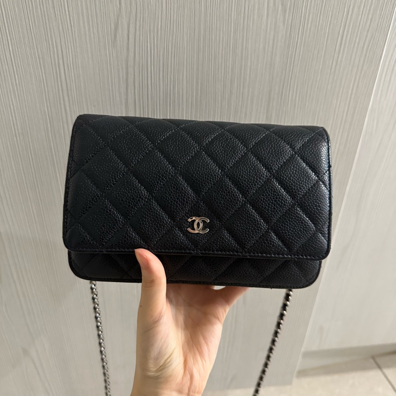 全配❤️ 香奈兒 #黑銀 #荔枝皮 #woc #chanel-5