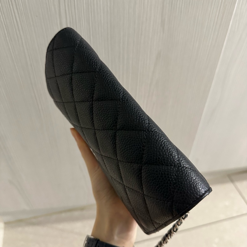 全配❤️ 香奈兒 #黑銀 #荔枝皮 #woc #chanel-8