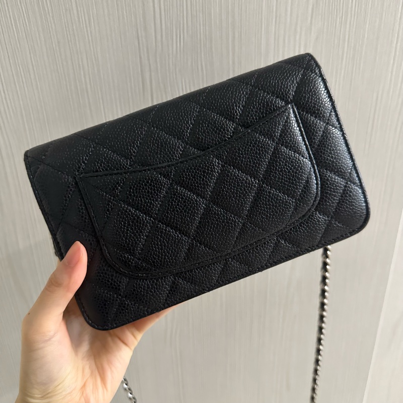 全配❤️ 香奈兒 #黑銀 #荔枝皮 #woc #chanel-10