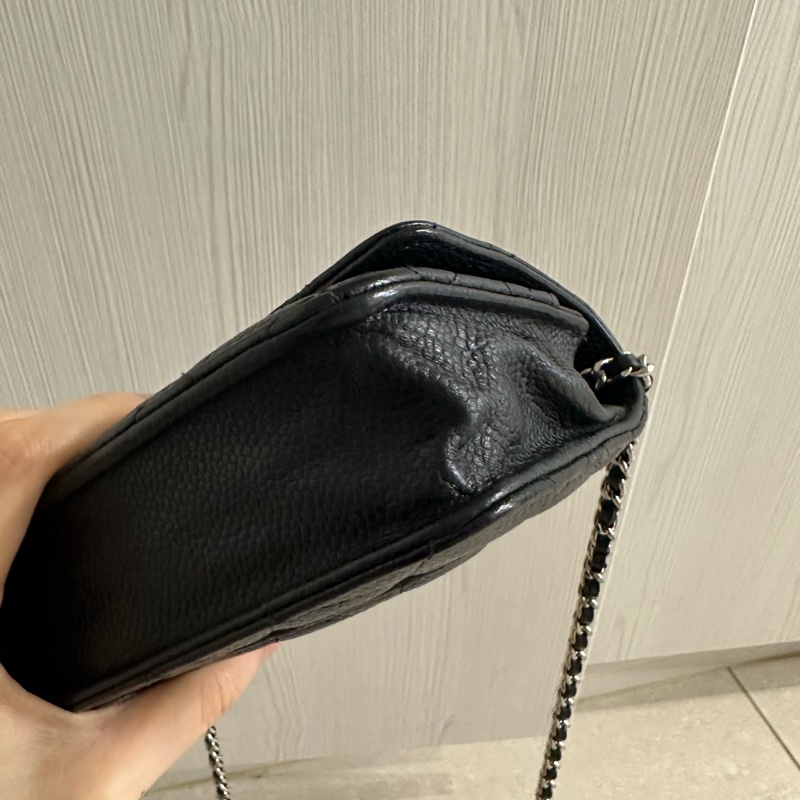 全配❤️ 香奈兒 #黑銀 #荔枝皮 #woc #chanel-13