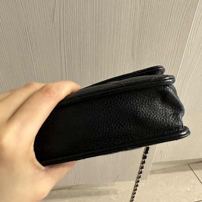 全配❤️ 香奈兒 #黑銀 #荔枝皮 #woc #chanel-15