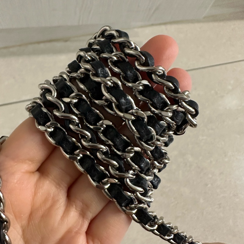 全配❤️ 香奈兒 #黑銀 #荔枝皮 #woc #chanel-17