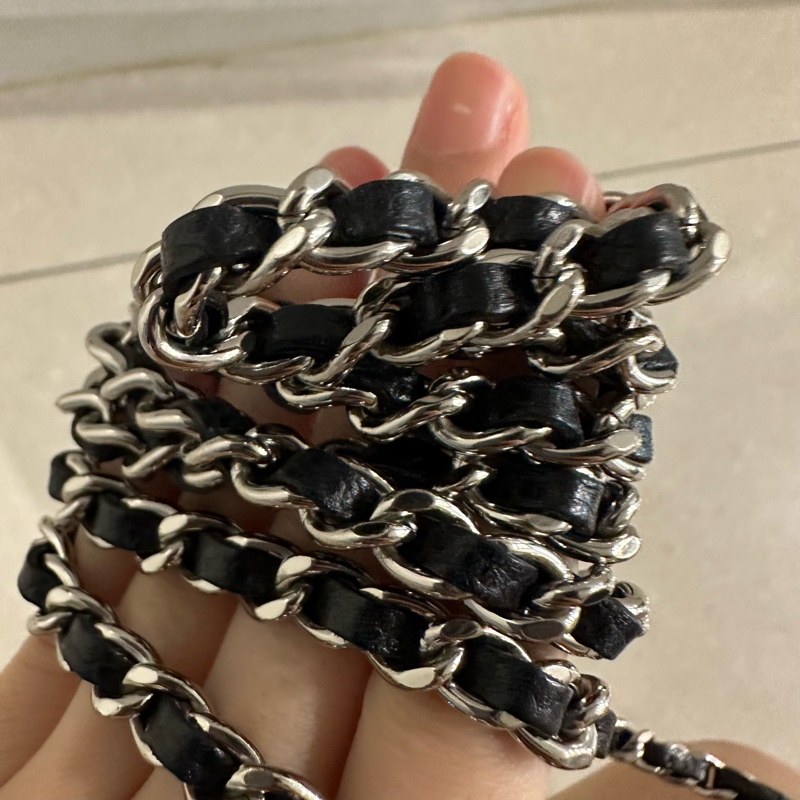 全配❤️ 香奈兒 #黑銀 #荔枝皮 #woc #chanel-18