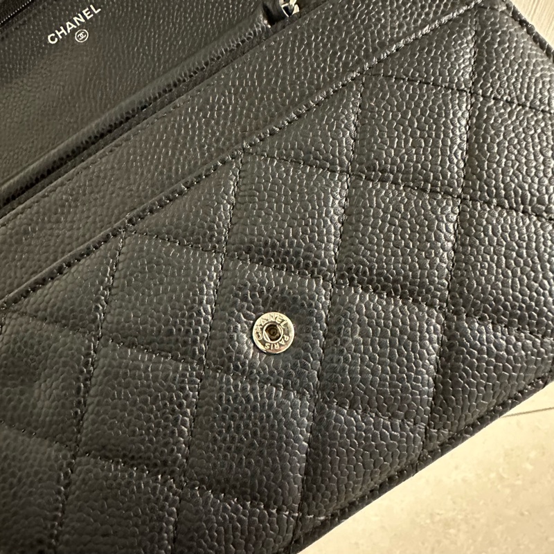 全配❤️ 香奈兒 #黑銀 #荔枝皮 #woc #chanel-23