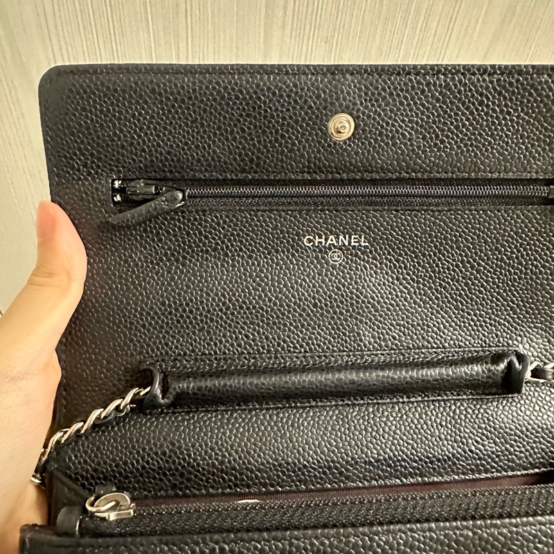 全配❤️ 香奈兒 #黑銀 #荔枝皮 #woc #chanel-25