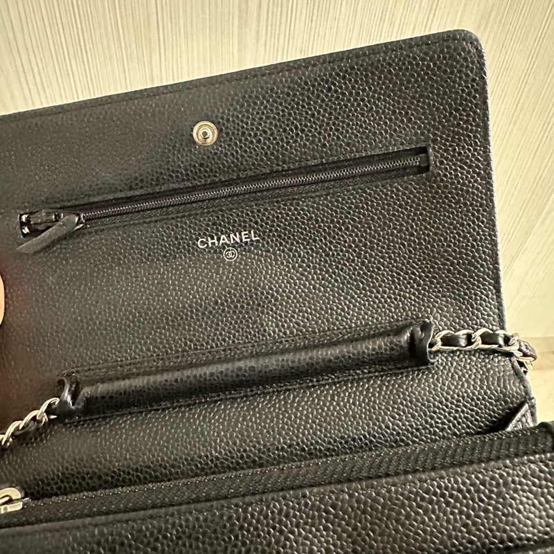 全配❤️ 香奈兒 #黑銀 #荔枝皮 #woc #chanel-26