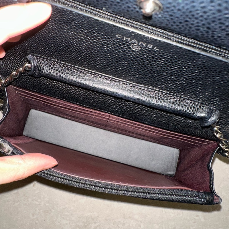 全配❤️ 香奈兒 #黑銀 #荔枝皮 #woc #chanel-29
