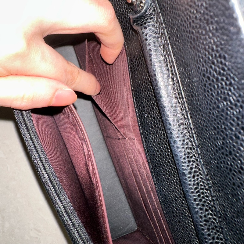 全配❤️ 香奈兒 #黑銀 #荔枝皮 #woc #chanel-33