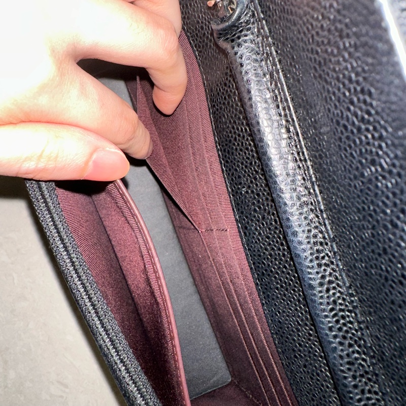 全配❤️ 香奈兒 #黑銀 #荔枝皮 #woc #chanel-34